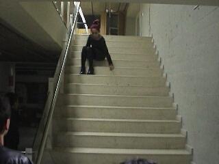 Bajando escaleras