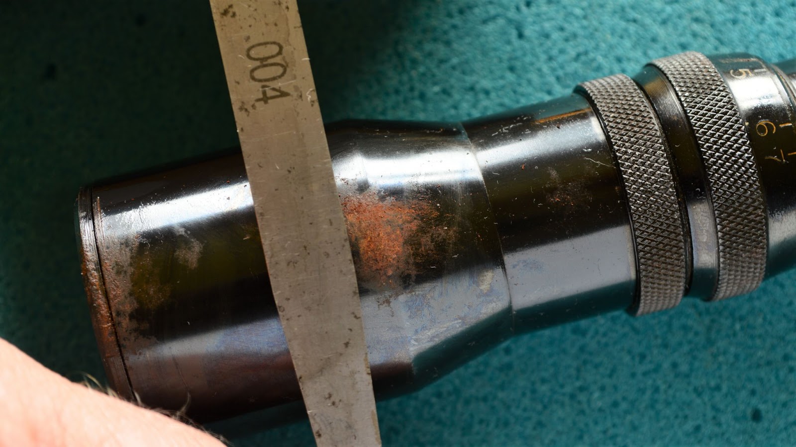 using a gauge blade as a scraper