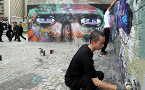 Resultado de imagen de arte urbano en los 90