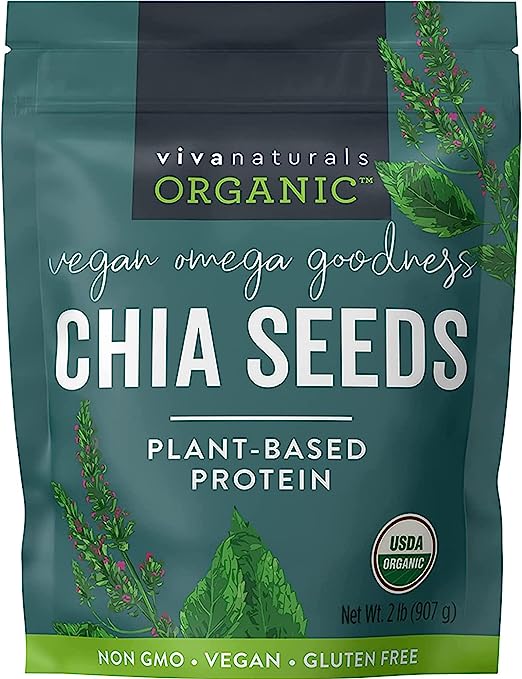 32 ounce bag of Chia seeds and Flax Seeds For Hair Growth In USA
