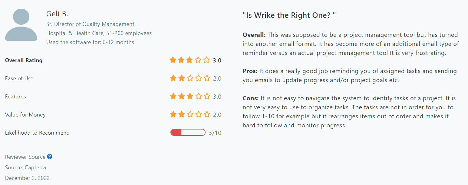wrike reviews