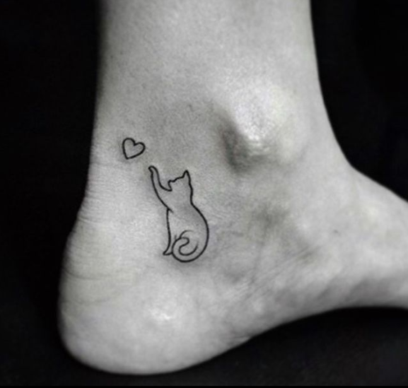 Cute Cat Tattoo