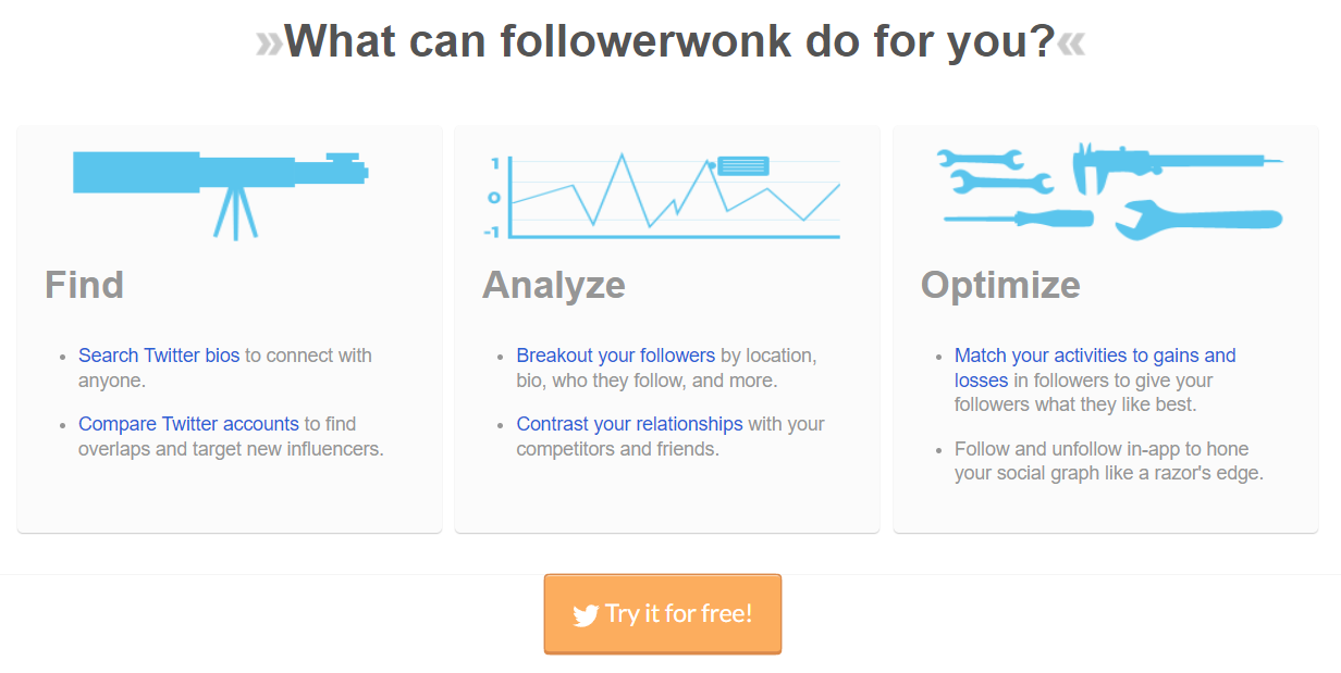 FollowerWonk is an excellent marketing tool.