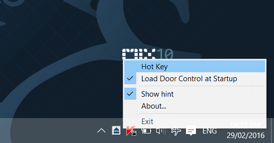 Atajos de teclado para cerrar y abrir la bandeja de CD / DVD en Windows 10--1