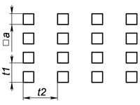 b2 - Квадратное отверстие по прямоугольнику