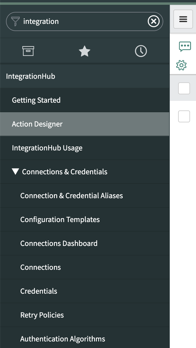 IntegrationHub action designer 