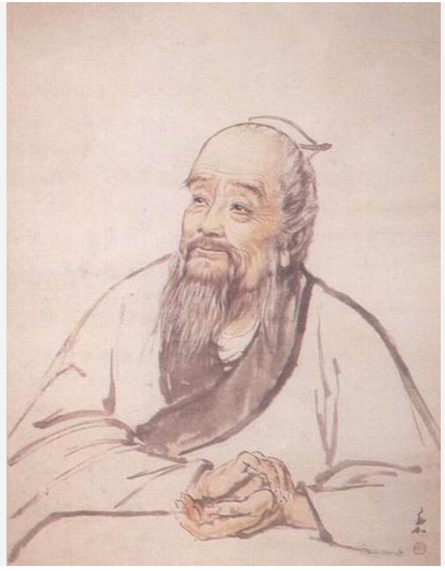 A person with a beard and a long hair wearing a robe
Description automatically generated