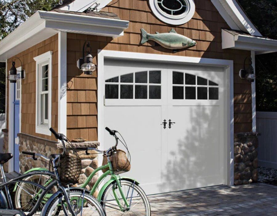 White Colored Garage Door