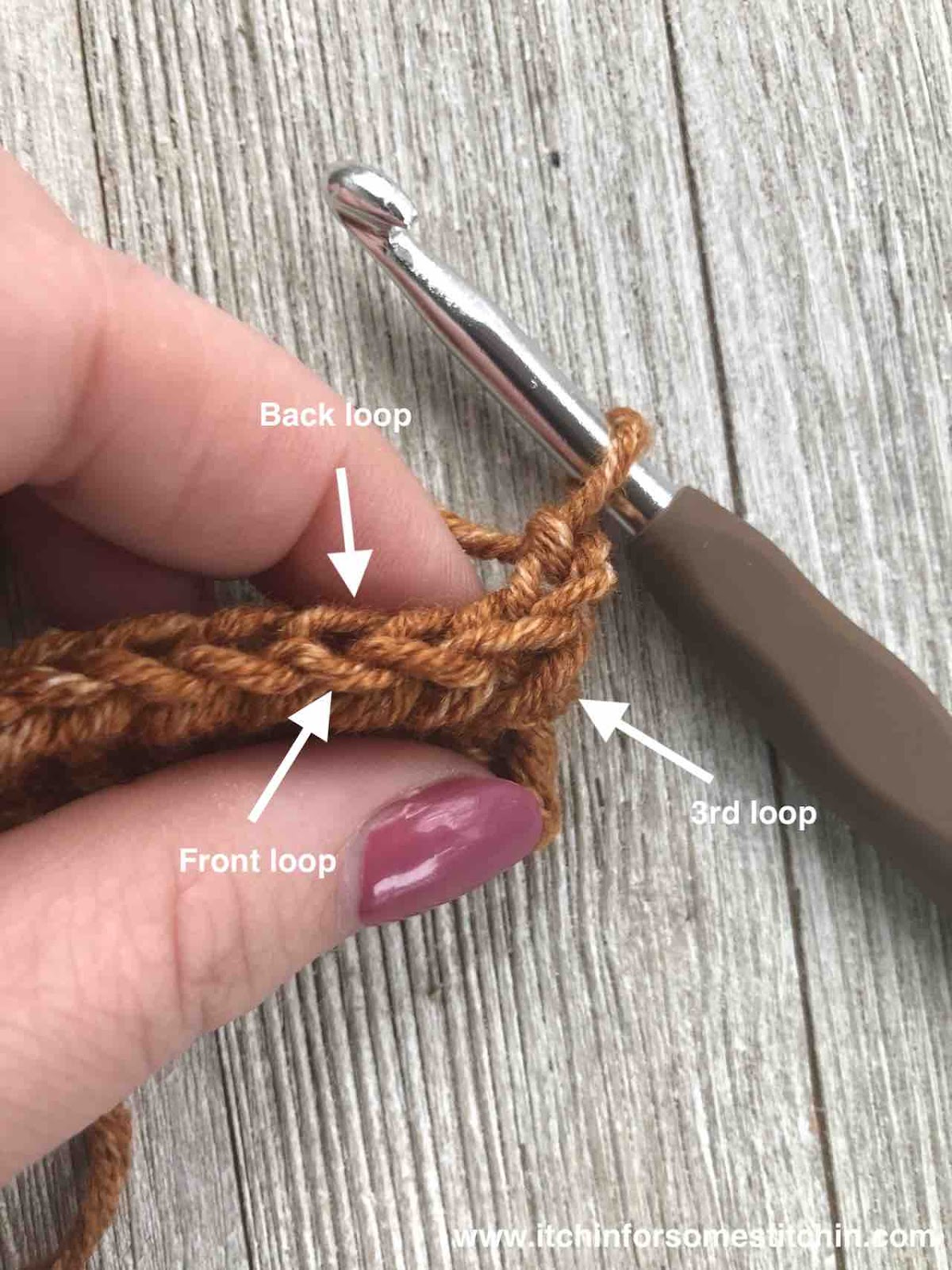 How to crochet the knit like stitch by www.itchinforsomestitchin.com