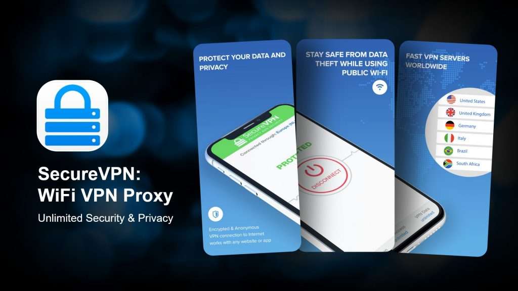 SecureVPN WiFi VPN Proxy - meilleur VPN gratuit pour iPhone