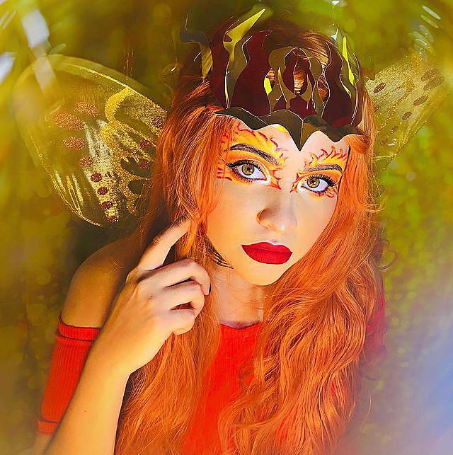 Fire Fairy Makeup