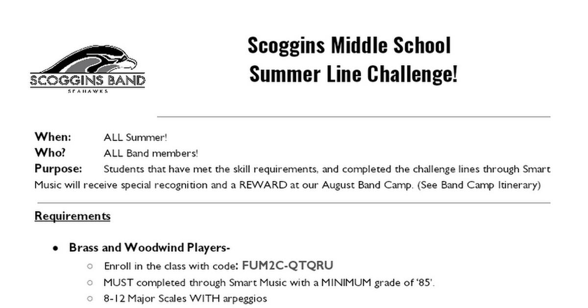 Summer EE Line Challenge