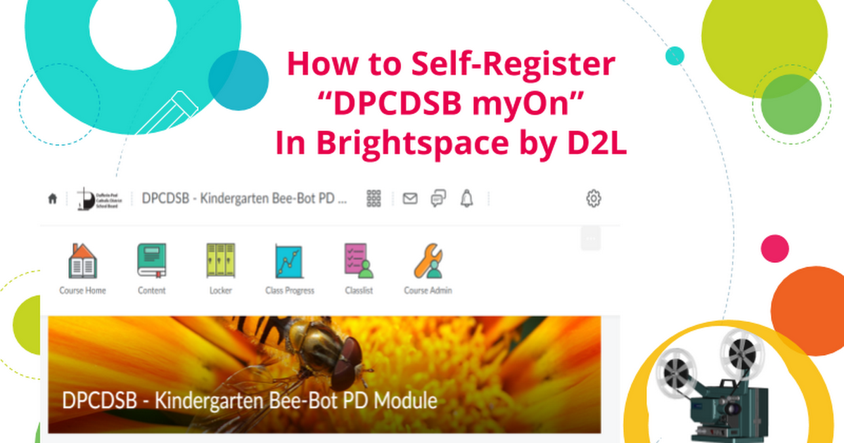 How to self-register for the DPCDSB Kindergarten Bee-Bot PD Module