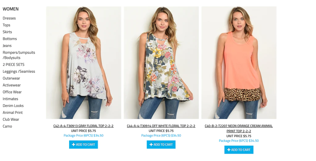 Chic wholesale tunic tops In A Variety Of Stylish Designs 