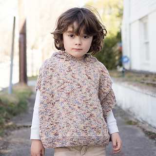 Knitted Ponchos for Kids  Easy poncho knitting pattern, Kids