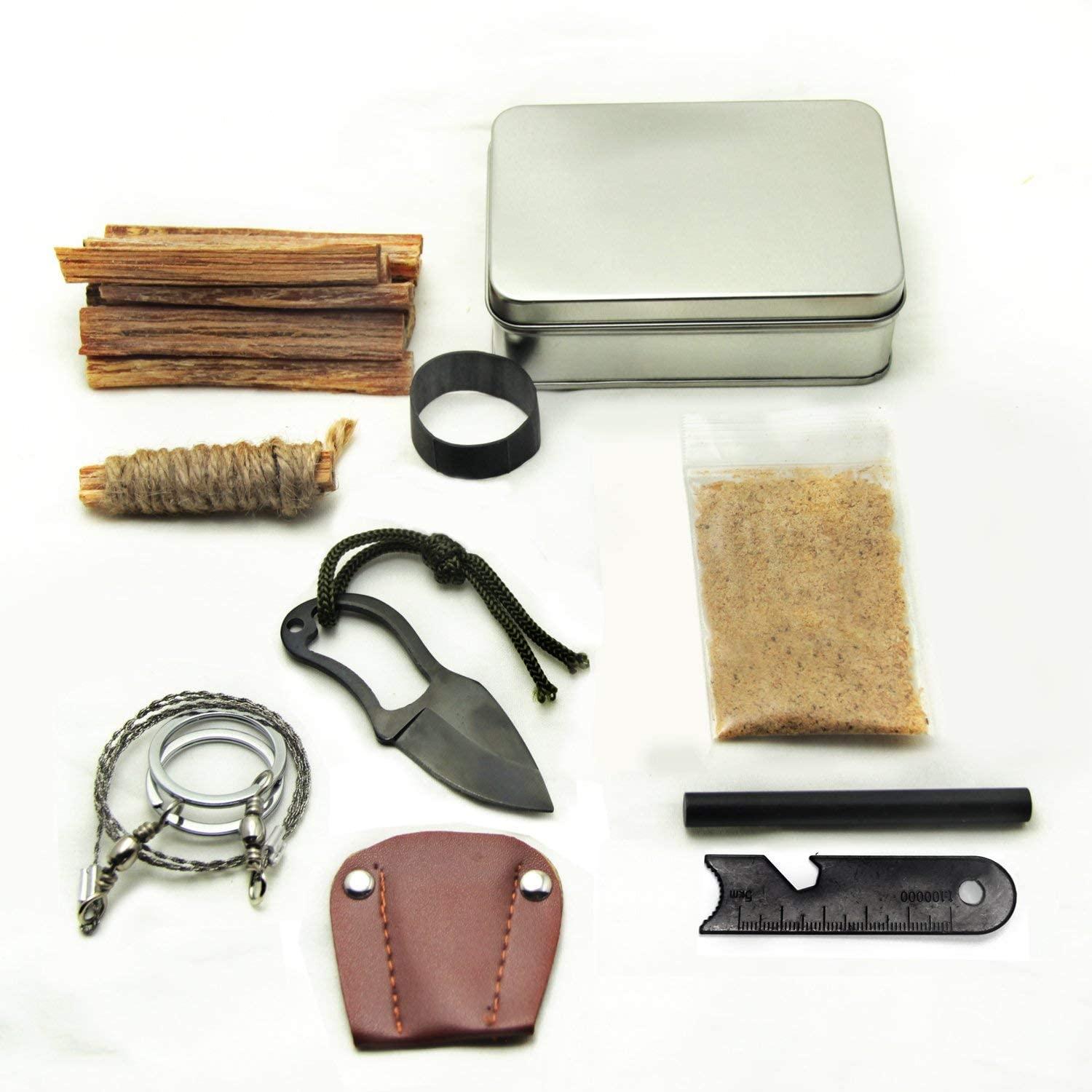 Pocket Survival Fire Starting Tin Fatwood (Best Fire Starting Survival Kit)