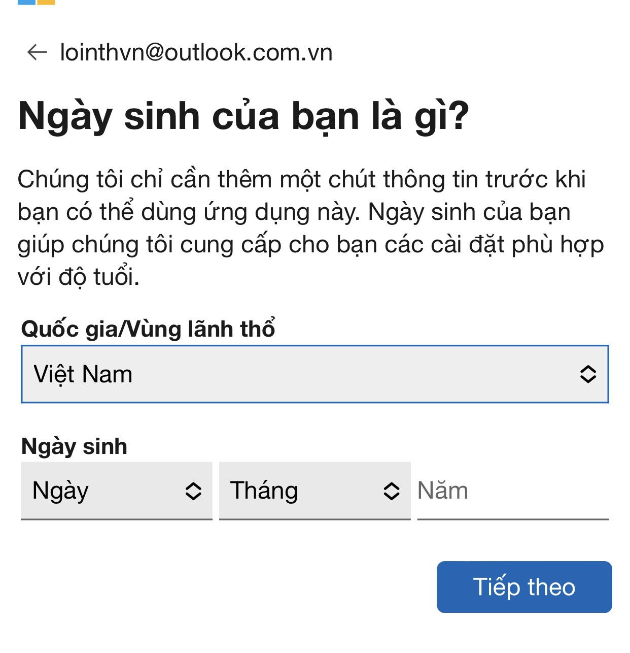 bước 6 tạo email trên iphone
