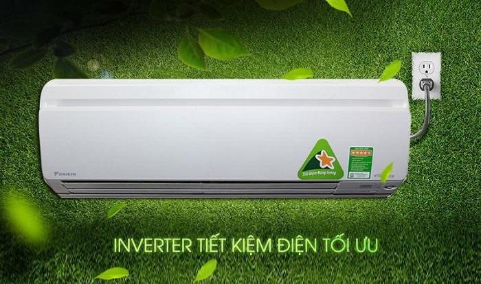 Máy lạnh inverter có khả năng tiết kiệm điện tối ưu