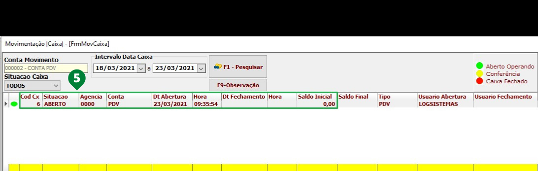 Como utilizar o caixa