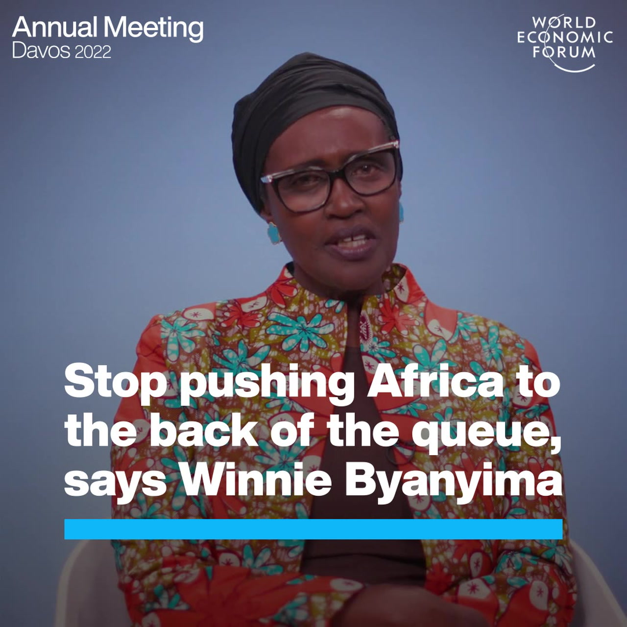 Blog - Davos 2022 "Stop pushing Africa to the back..."