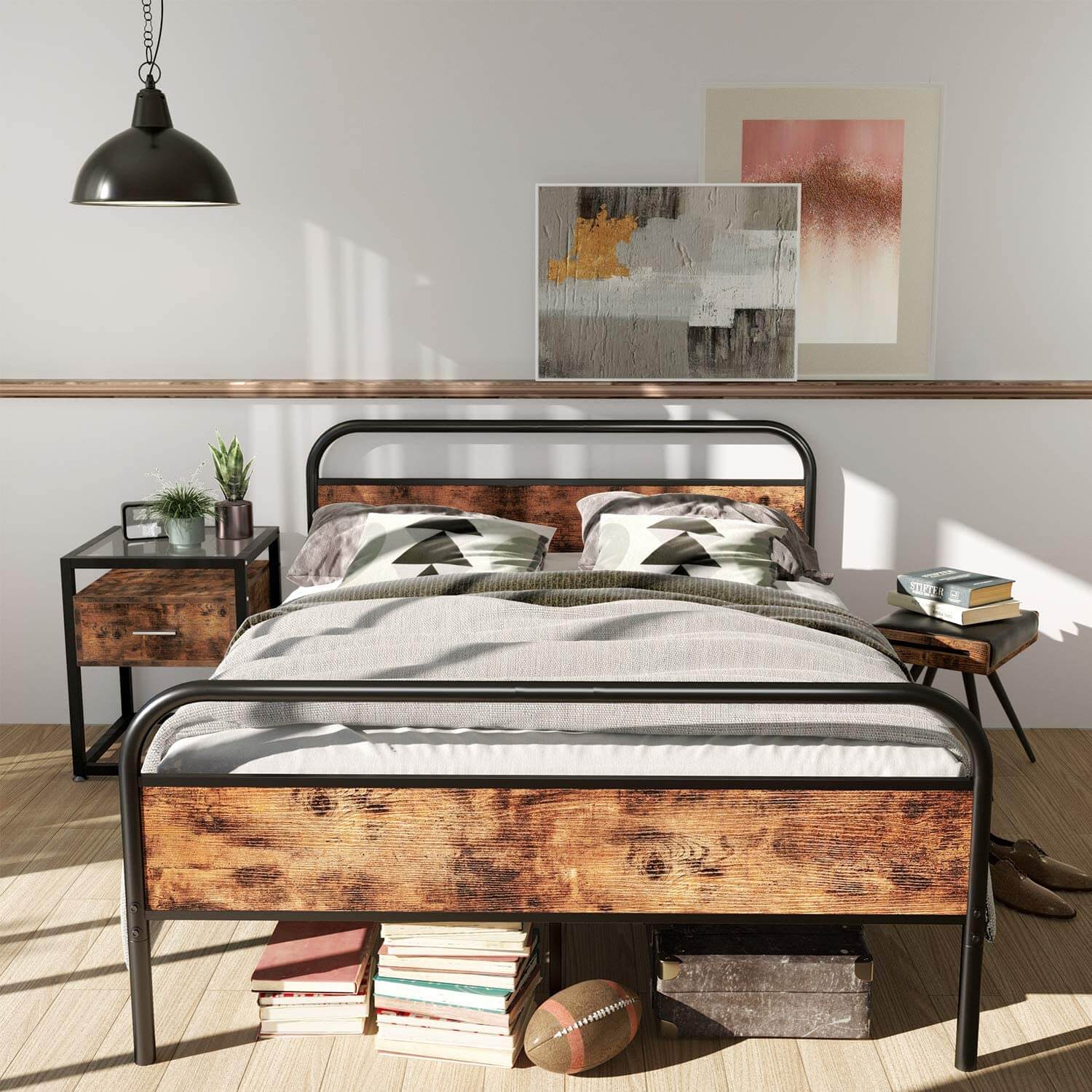 #12. Thiết kế giường ngủ mang nét hiện đại nhưng vẫn giữ được sự ấm cúng