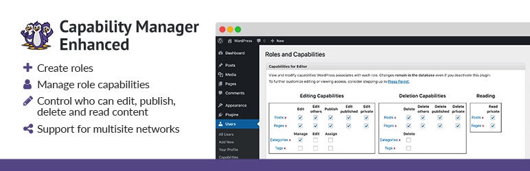 Plugin Aprimorado do Capability Manager