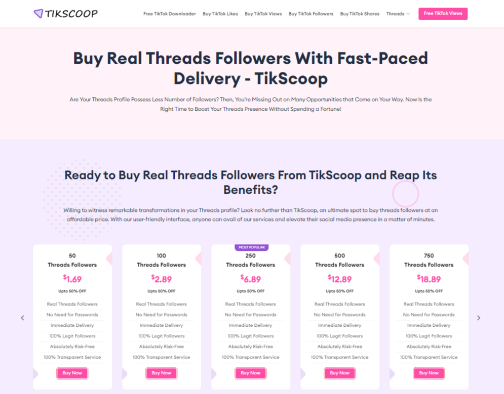 sites to buy threads followers