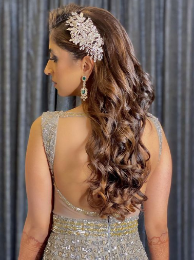 Curls Galore! - Open Hairstyle for Lehenga