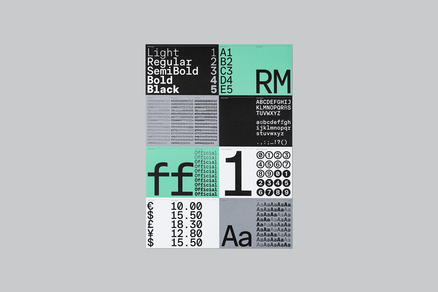 font graphic design  mark bloom Mash Creative Poster Design sans serif Type Specimen type specimen poster Typeface typography  