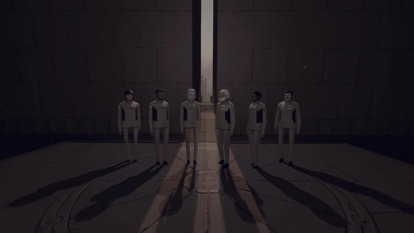 A group of people in a dark room Description automatically generated with medium confidence