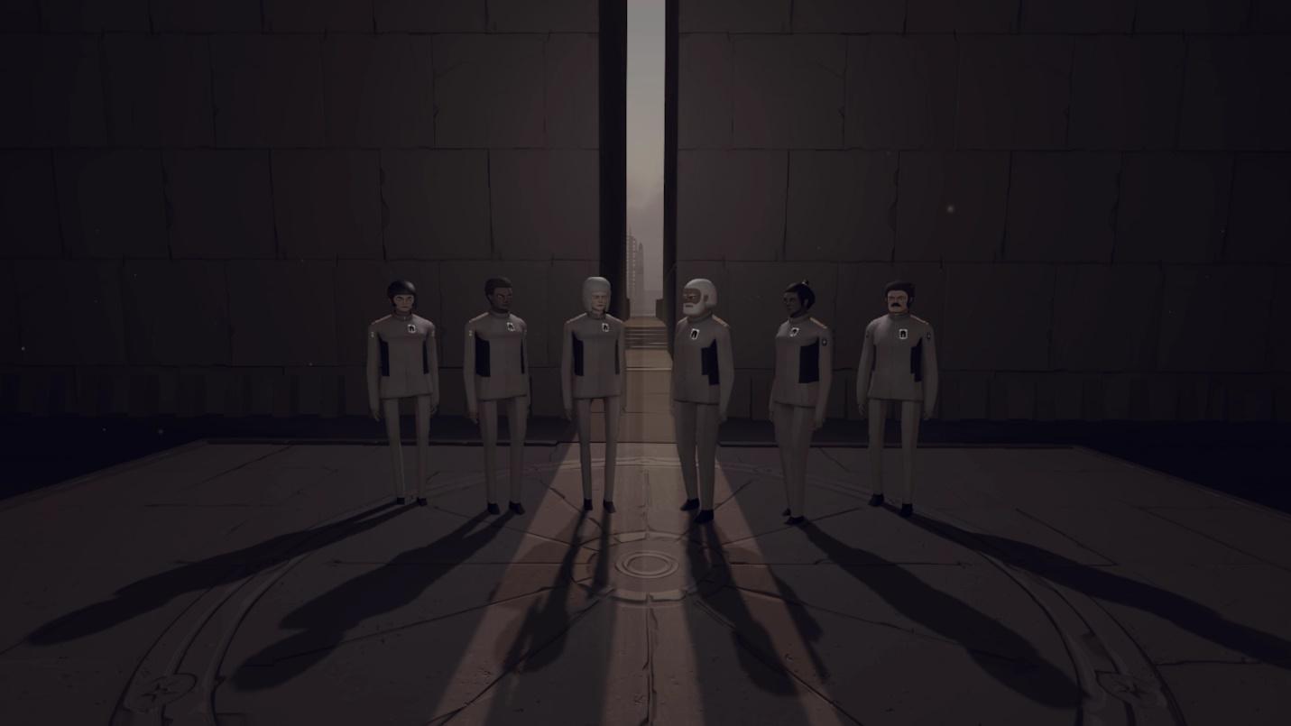 A group of people in a dark room

Description automatically generated with medium confidence