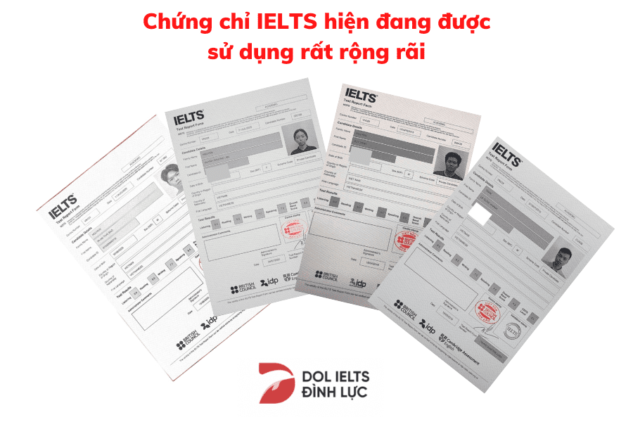 IELTS is increasingly used in many different universities and environments
