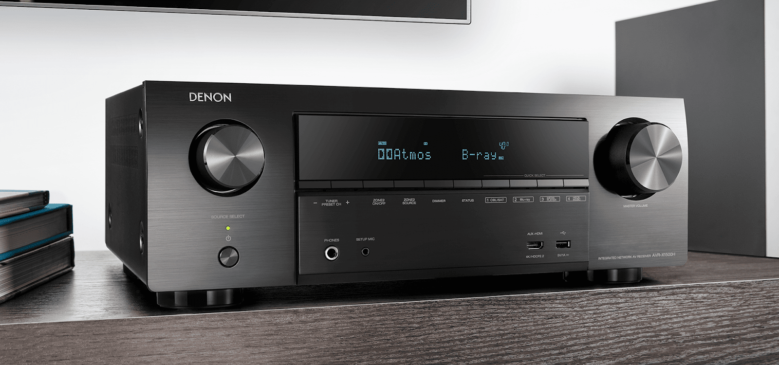 Amply Denon AVR-X1500H thế hệ mới, Amply xem phim, nghe nhạc hay, chính hãng