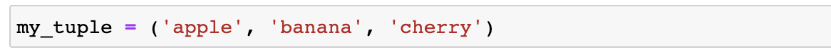 Creating a tuple in python