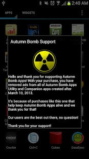 Autumn Bomb Support (Key App) apk Review