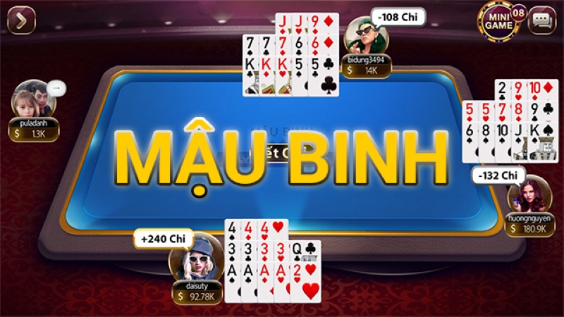 Hướng dẫn chơi game Mậu Binh