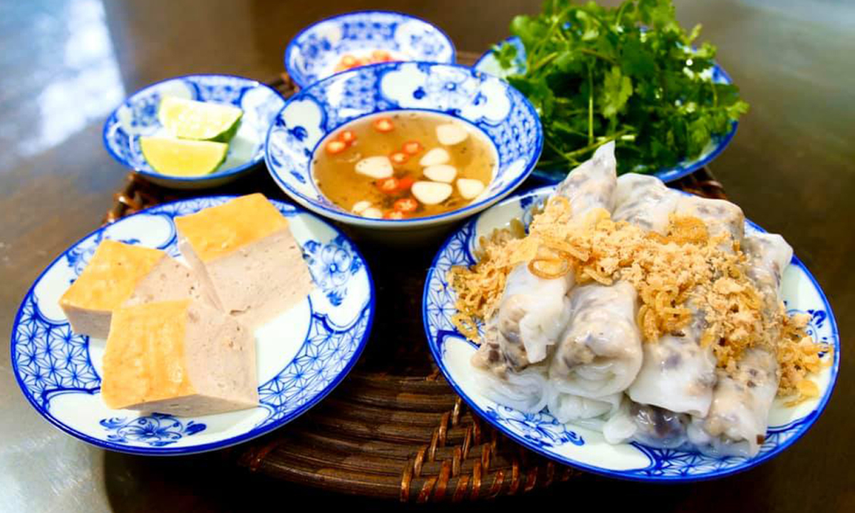 Bánh tráng cuốn chuẩn vị Hà Nội 
