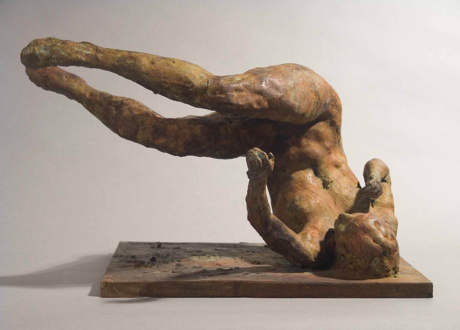 Eric Fischl's sculpture, The Tumbling Woman