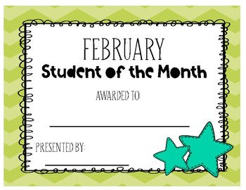 https://www.teacherspayteachers.com/Product/Student-of-the-Month-Certificates-The-Stars-4220125