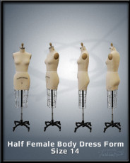 Half Female Body Dress Form Size 14