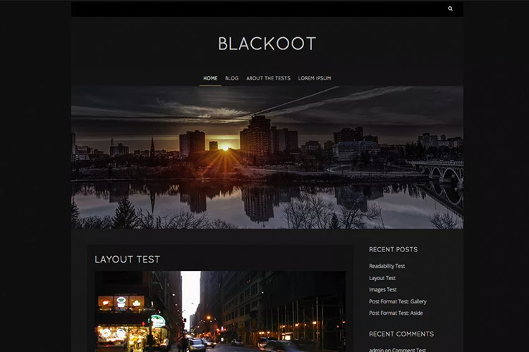 Tema WordPress Blackoot Lite Freemium
