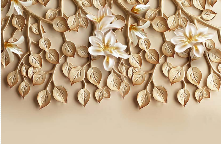 3D wallpaper design for living room