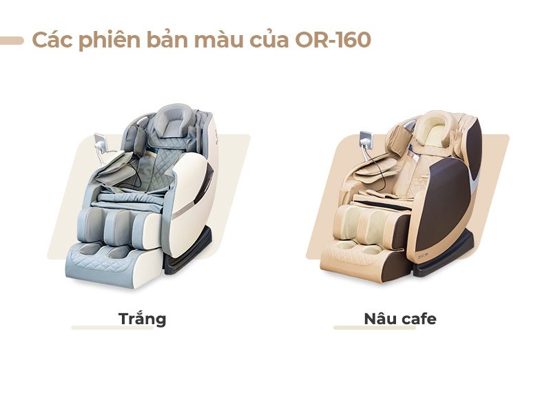 Các phiên bản màu chủa ghế massage Oreni OR-160