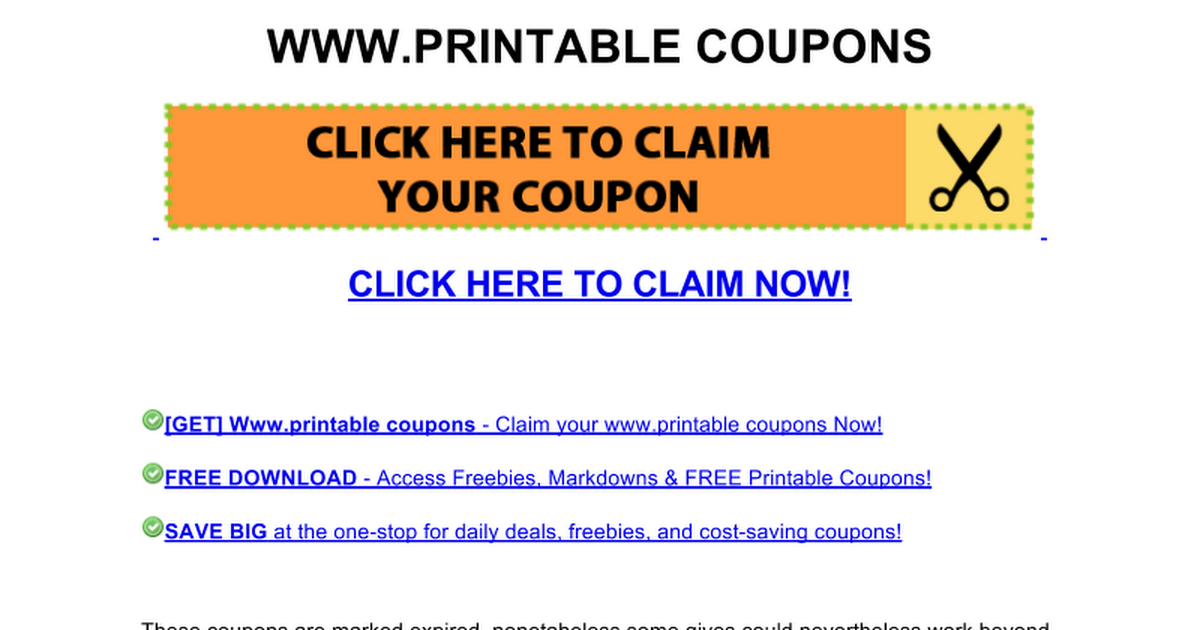 www.printable coupons Google Docs