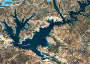 Atatürk Barajı uydu görüntüsü