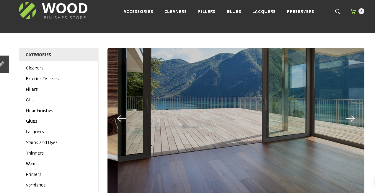 Wood Finishes Responsive Opencart template