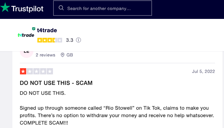 T4Trade scam