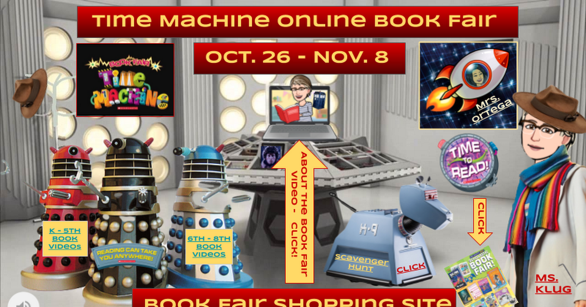 Website Time Machine Book Fair Interactive Slide