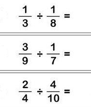 La division de deux fractions