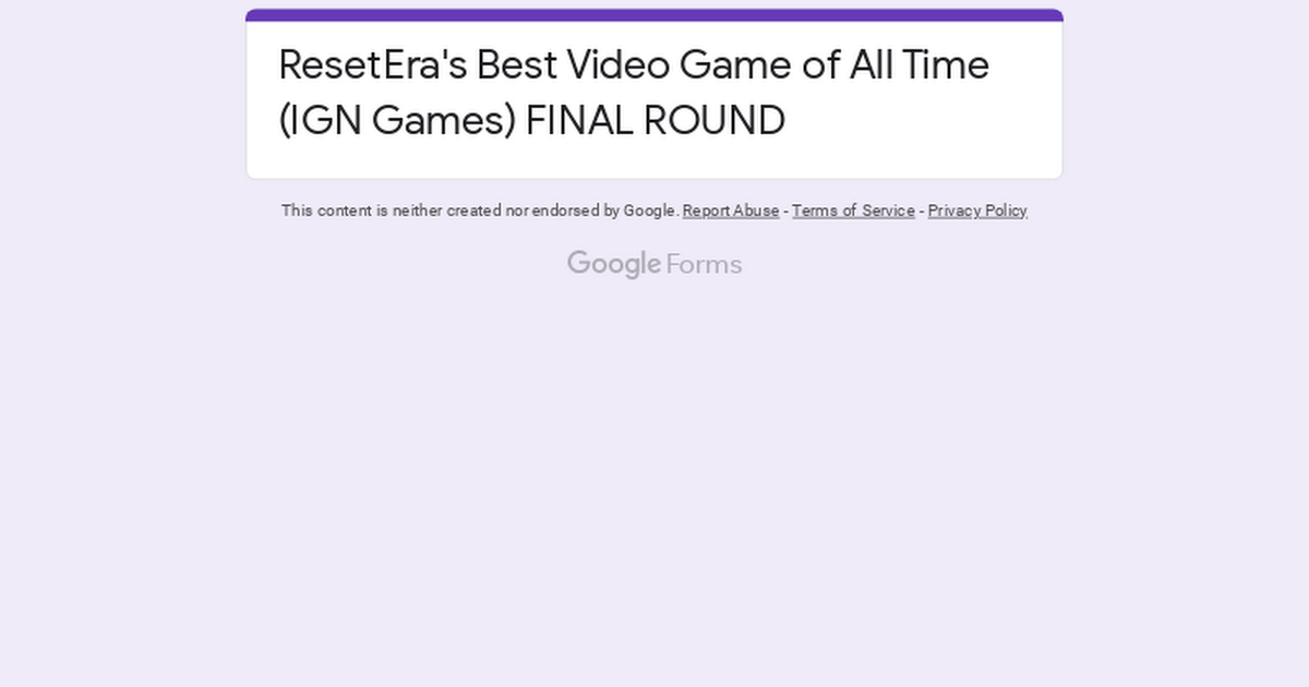 ResetEra's Best Video Game of All Time, Redistributing Sodium [Bloodborne  Wins]